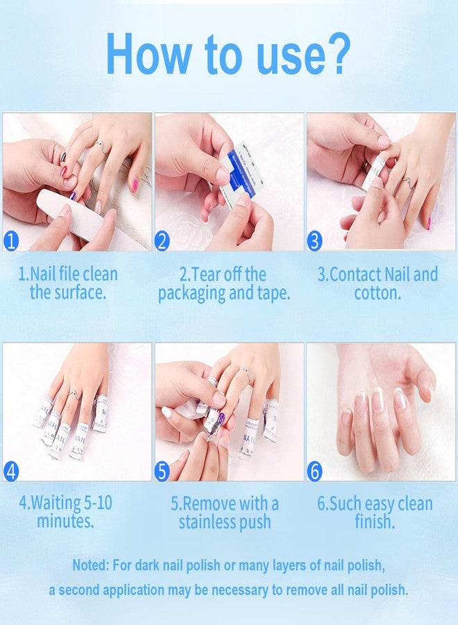 BLUETOP Nail Polish Remover Wipes, 200 PCS Acetone Pads for Nails Individually Wrapped, Fingernail Travel Kit for Home & Professional Removal - Image 3