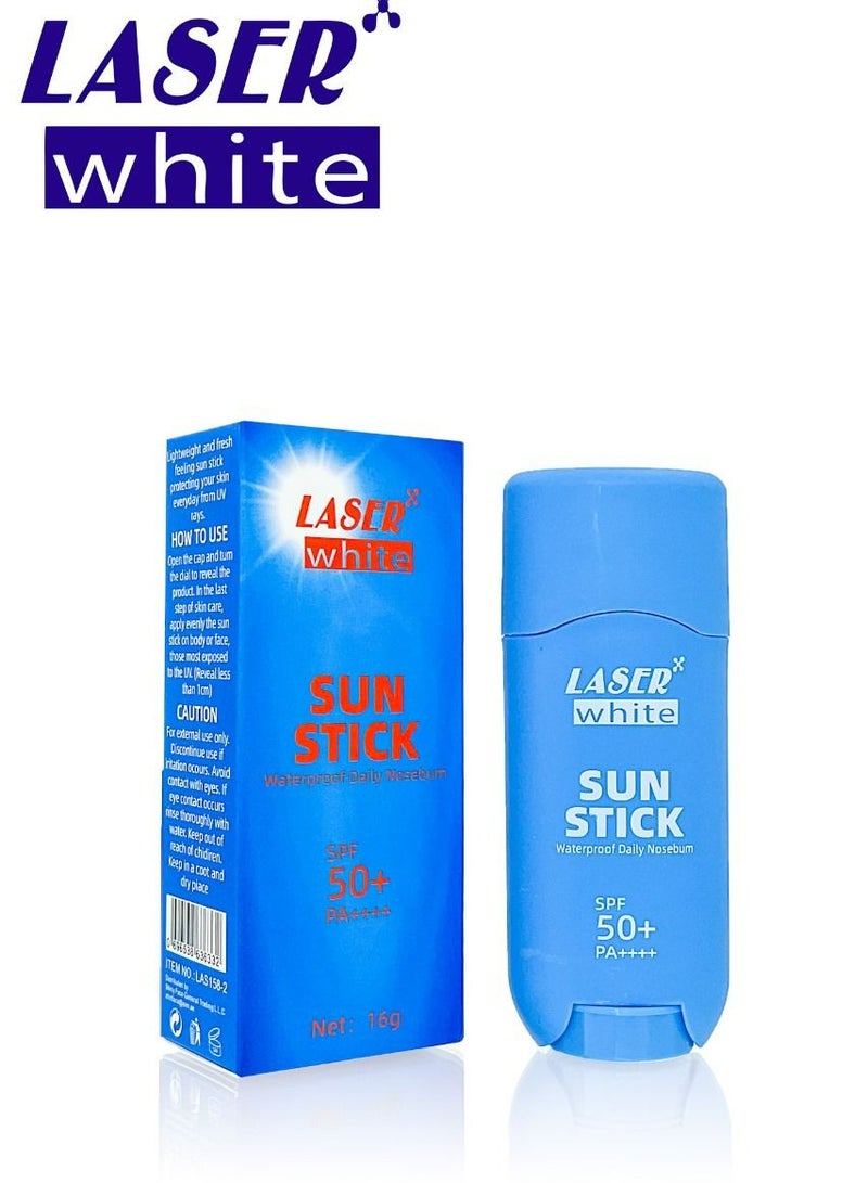 laser white Sun Stick Water proof Daily Nosebum 16 g SPF 50