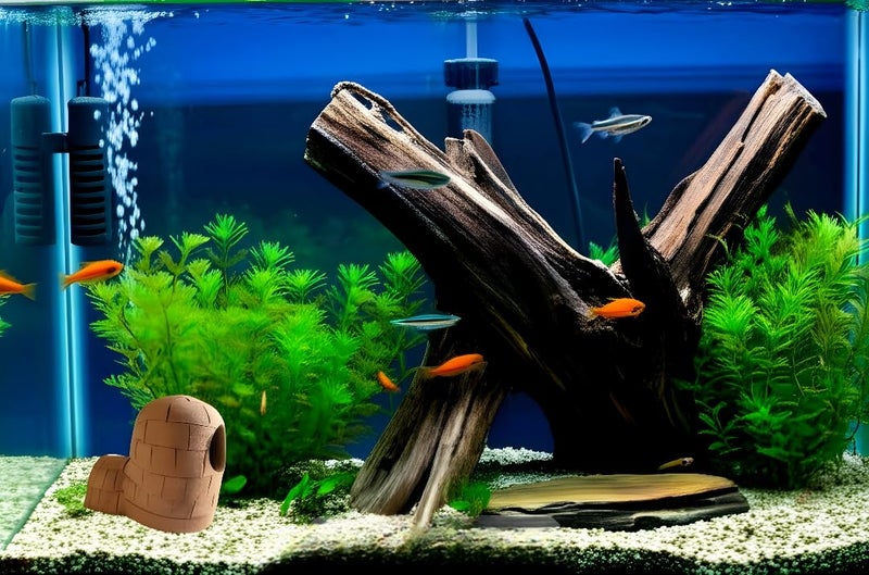 RUKDA Terracotta Aquarium Decoration – Fish Tank Cave Shelter, Ideal Breeding Hideout for Betta Fish, Shrimp, Goldfish, and Small Reptiles – Eco-Friendly & Safe (TerraAbode Cottage) - Image 4