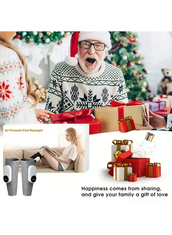 Calf massager, air compression massager, 3-speed intensity adjustment, easy to use, suitable for feet, legs, thighs, and knees, wireless leg massager, Christmas, Mother's Day, and Father's Day gift (set of two) - Image 3