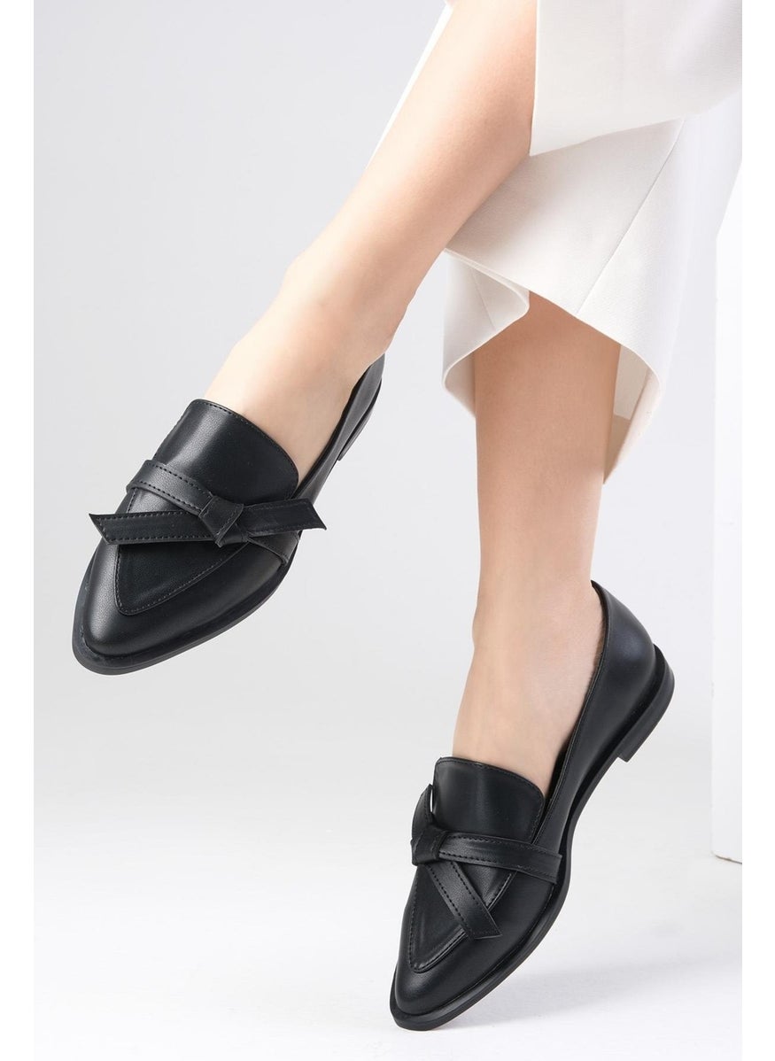 Mio Gusto - Ezra Black Color Women's Loafer Casual Flat Shoes - Image 1