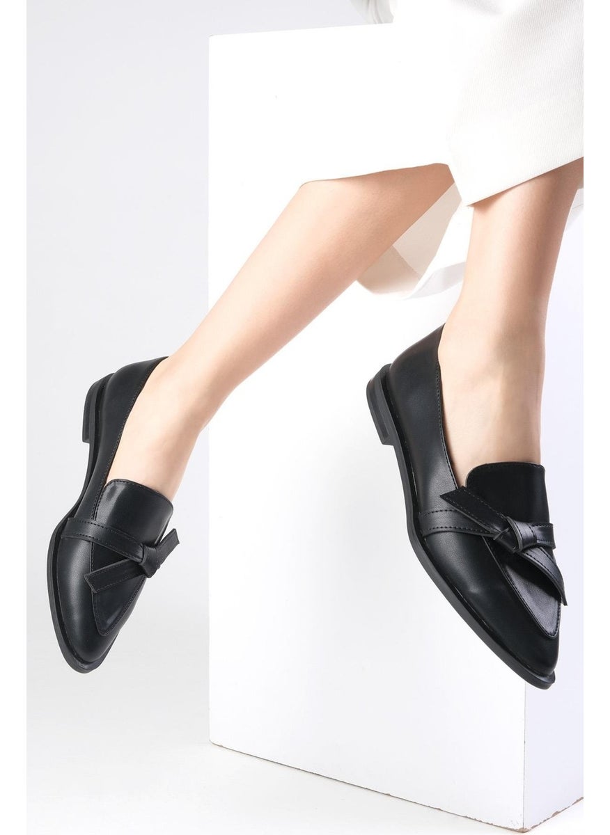 Mio Gusto - Ezra Black Color Women's Loafer Casual Flat Shoes - Image 1