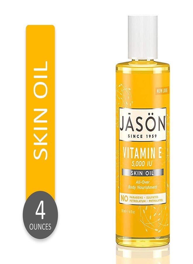 JASON Vitamin E 5,000 IU All Over Body Nourishment Oil, 4 oz. (Packaging May Vary)