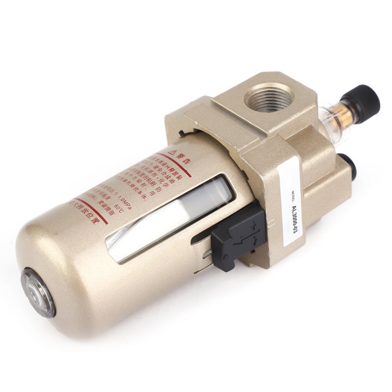 Air Filter Regulator Lubricator AL3000-03 Aluminum Alloy Die-Casting with Metal Shell and PC Capacity Cup - Durable High Temperature Resistant Design for Pneumatic Systems - Image 2