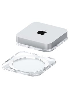 SYOSI Desktop Stand for Mac Mini and Mac Studio, Two-Sided PMMA Transparent Anti Slip Holder, Dissipation and Dust Proof Base Is Suitable for Mac Mini M1 M2 Host Accessories  - Image 1