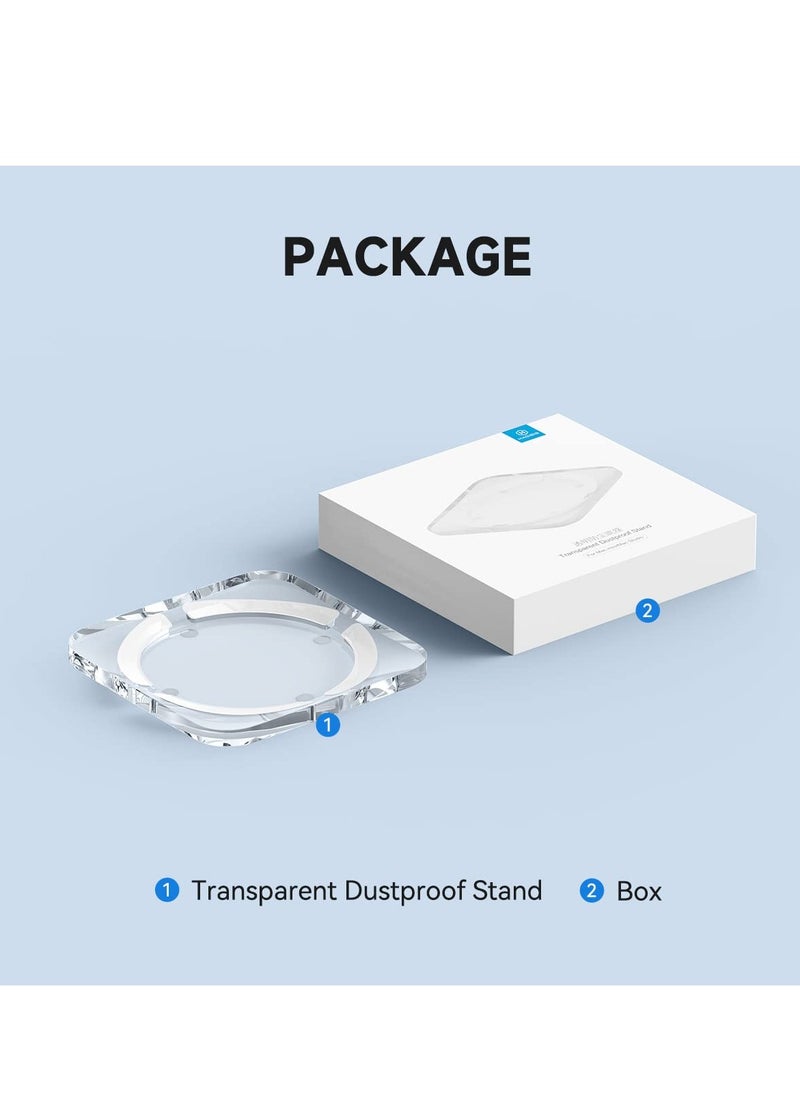 SYOSI - Desktop Stand for Mac Mini and Mac Studio, Two-Sided PMMA Transparent Anti Slip Holder, Dissipation and Dust Proof Base Is Suitable for Mac Mini M1 M2 Host Accessories - Image 1