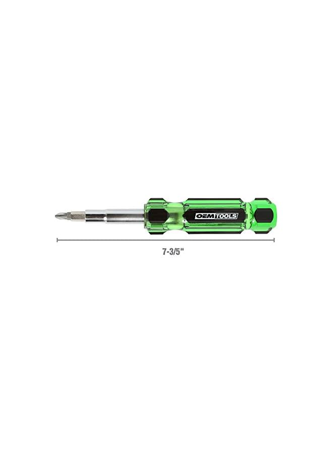OEMTOOLS OEMTOOLS 22588 13-in-1 Multi-Bit Screwdriver, Nut Driver and Schrader Valve Tool, Multi Tool Screwdriver Kit, HVAC tools, Electrician Tools, One Size  - Image 4
