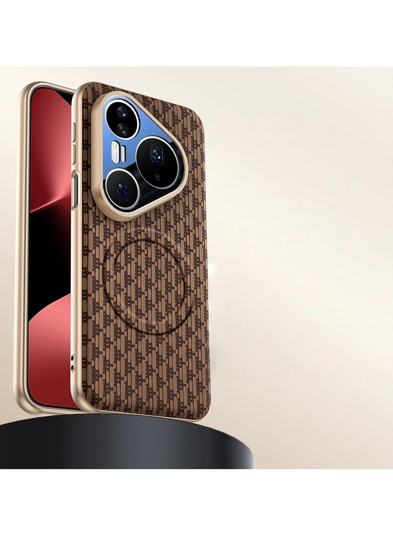 general Protective case for Huawei Pura80 Ultra, 0.8mm thin + electroplated bezel + magnetic module + airbags at corners