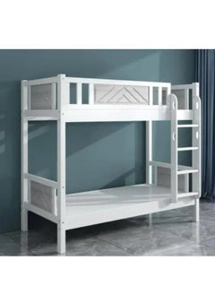 SILA Solid Wood Bunk Bed , Kids Bed With Full Safety 90x190 Cm 