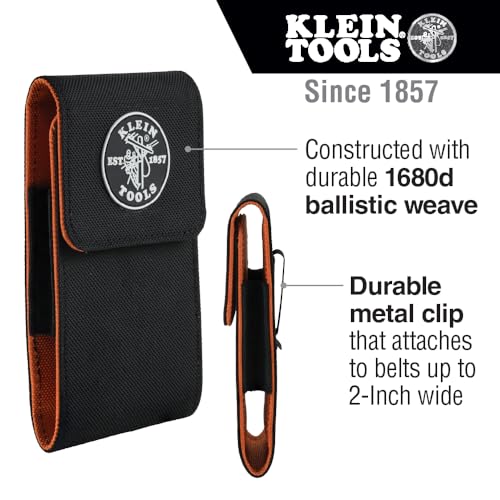 Klein Tools 55468 Phone Holder, X-Large, Fits iPhone, Google, LG, Samsung Phones, With Magnetic Closure and Belt Clip - Image 2