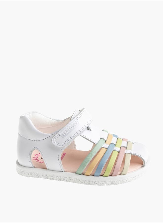Pablosky - Girls Strap Sandals With Hook And Loop Closure - Image 1