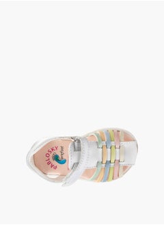 Pablosky Girls Strap Sandals With Hook And Loop Closure  - Image 4