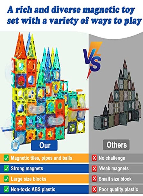 Magnetic Building Blocks Set – 42-Piece STEM Learning Toys for Kids