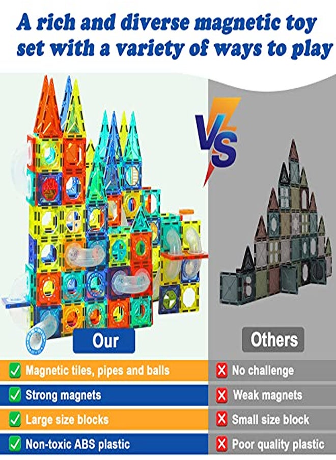 null - Magnetic Building Blocks Set – 42-Piece STEM Learning Toys for Kids - Image 1