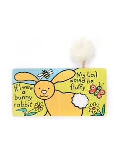 Jellycat Baby Touch And Feel Board Books If I Were A Bunny Beige  - Image 3