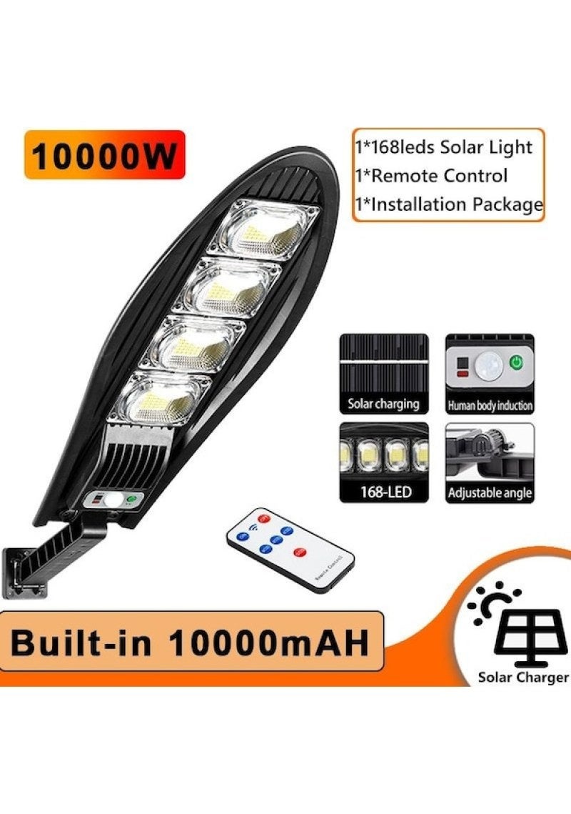 10000w 168 مصباح شمسي محسن LED مقاوم للماء للشارع، مصباح شمسي قابل للتعديل للحديقة الداخلية، أضواء الحديقة الداخلية. 56671547 - Image 1