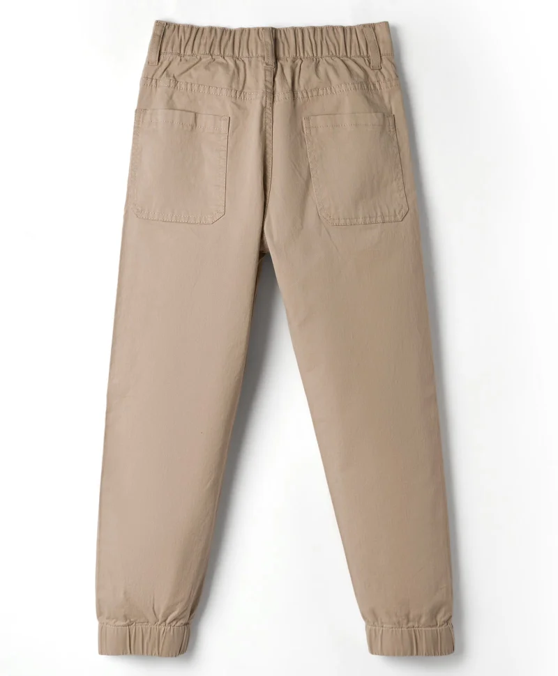 Pine Kids Pine Kids Cotton Elastane Woven Solid Trouser - Beige