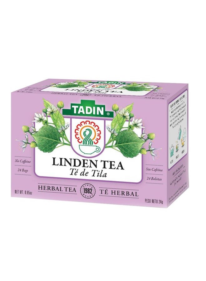 Tadin شاي الأعشاب تيلا، ليمون 24 حبة (عبوة من 1) - Image 1