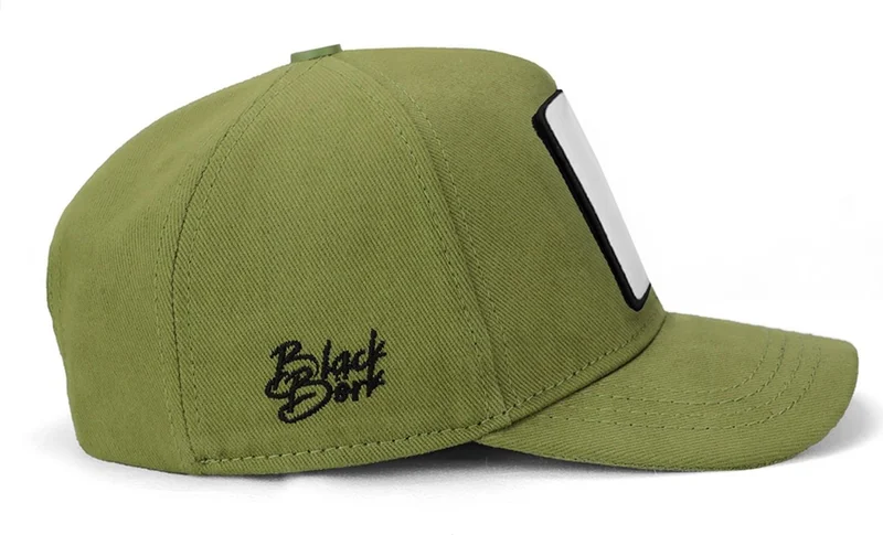 Black Börk V1 Baseball Kids Lion - Unisex Light Green Children's Hat (Cap) with 5 Code Logo