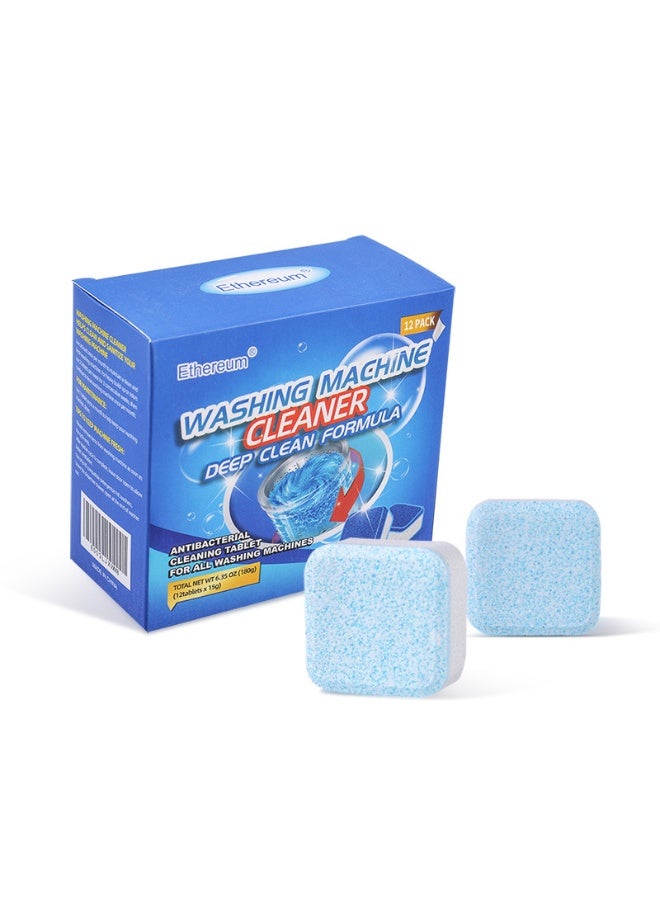 Ethereum Universal Laundry Machine Cleaner – Quick-Dissolve Descaler & Deodorizer Tablets - Image 1
