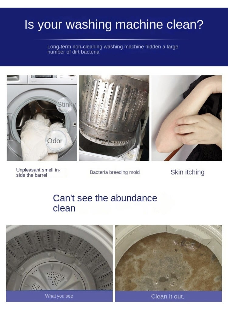 Ethereum Universal Laundry Machine Cleaner – Quick-Dissolve Descaler & Deodorizer Tablets - Image 2