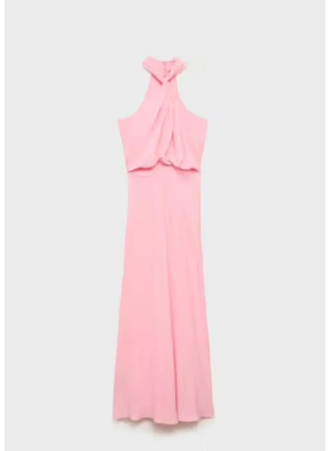 MANGO Halter Neck Gown