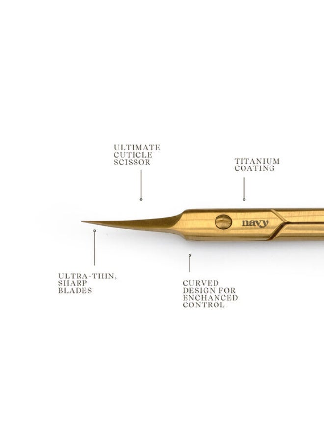 Navy Celine - Precision Cuticle Scissors - Image 4