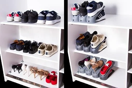 DECOBELLA Gray Color Shoe Ramp Organizer