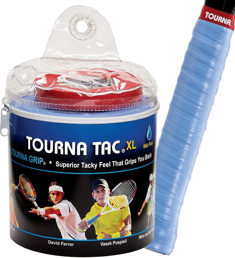 TOURNA حقيبة سفر تحتوي على 30 قطعة من قبضة التنس الملتصقة Tourna Tac - Image 1