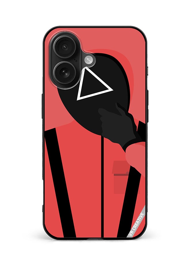 VR CREATIVE Protective Case Cover For Apple iPhone 16 Squid Game Soldier Design Multicolour