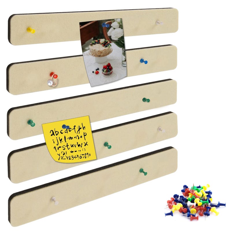 Henandou Bulletin Board Cork Board Cork Boards for Walls Cork Board for Office Pin Board Bulletin Boards for Walls (White) - Image 1