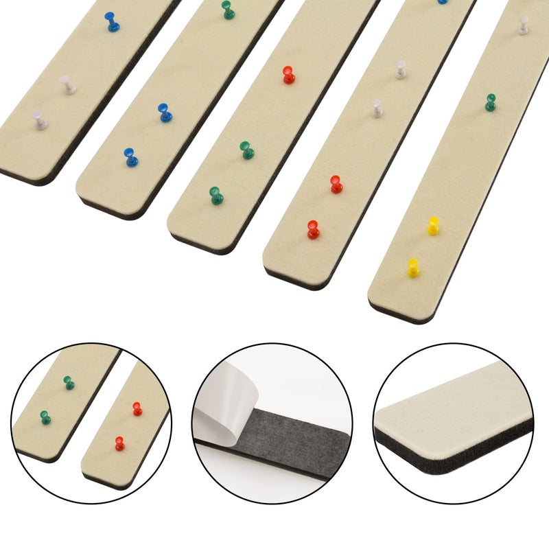 Henandou Bulletin Board Cork Board Cork Boards for Walls Cork Board for Office Pin Board Bulletin Boards for Walls (White) - Image 3