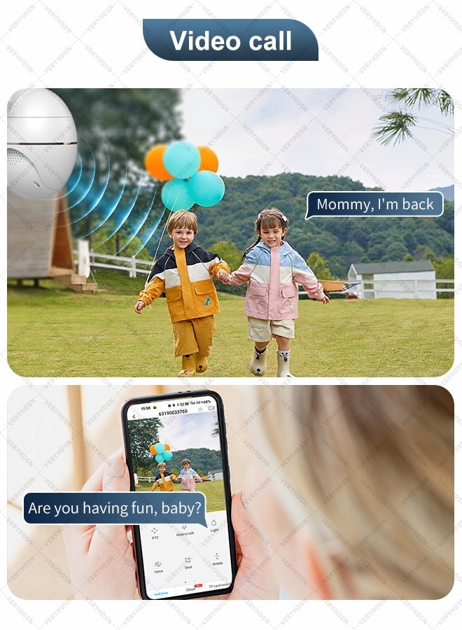 Generic 5MP Camera Wifi Outdoor Surveillance Security Camera Solar Panel Surveillance Cameras 8000mAh IP66 Wireless 2 Way Talk Detect  - Image 3