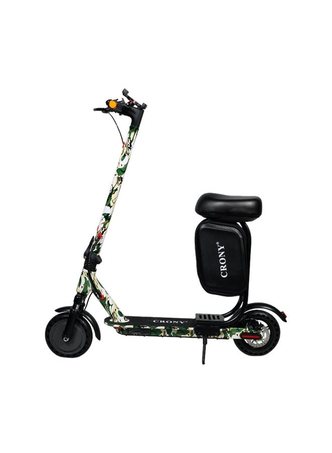 CRONY XM M365 APP+SEAT 350 W Electric Scooter – 36 V / 7.8 Ah, Foldable Urban Commuter with App Connectivity, Seat & Signal Lights-Sunflower