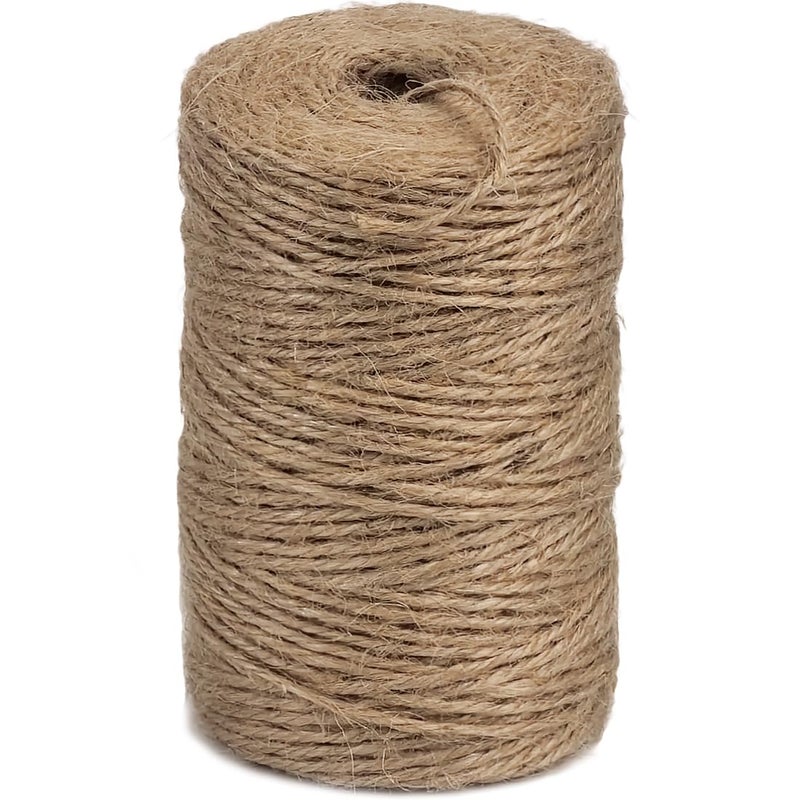 PerkHomy Garden Twine Strong Natural Jute 400 Feet Long Brown Twine for Gardening Tomato Climbing Plant Tie Floristry Crafts Gift Wrapping Packing Decor Brown 2mm 400feet