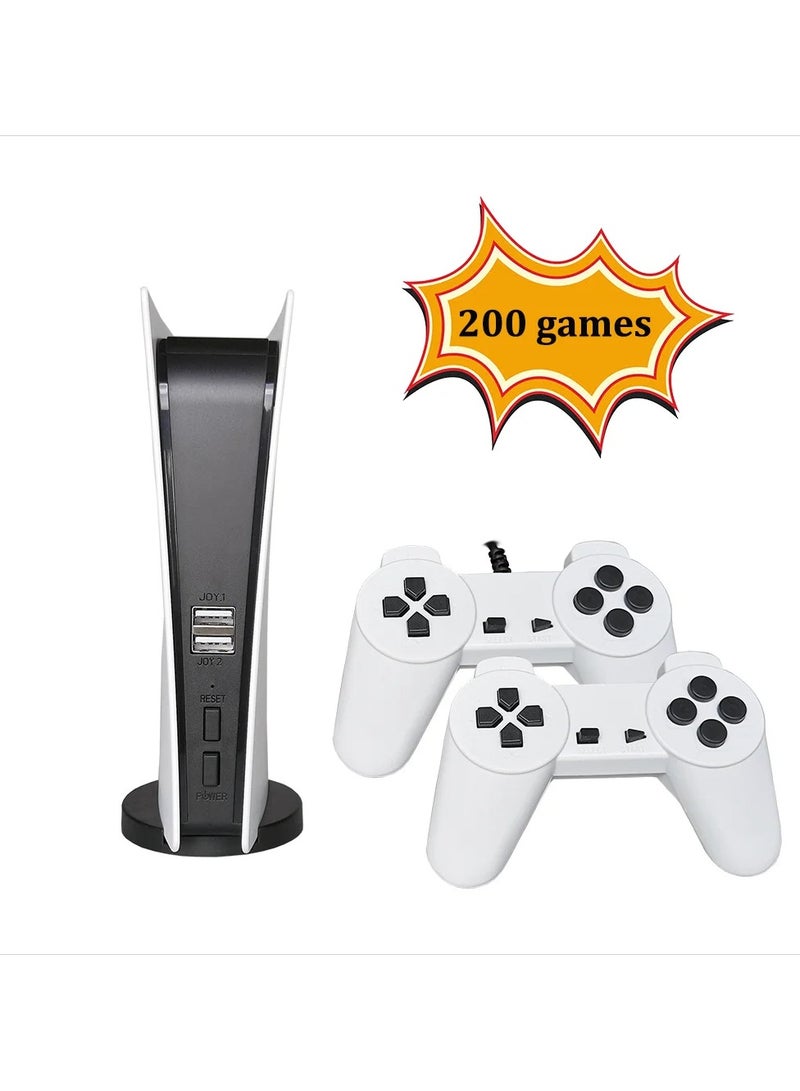 GS5 Game Console 8 Bit Retro Video Console Juegos 200 Classic Games Built-in Gaming Station USB Wired Handheld Gamepad AV Output - Image 4