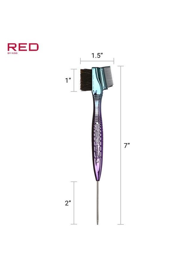 Red by Kiss Chrome Edge Brush Bacteria Free Sterilized Boar Bristles Hair Styling Brush Comb  - Image 5