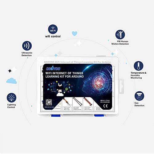 OSOYOO WiFi Internet of Things Learning Kit for Arduino | Include ESP8266 WiFi Shiled | Smart IOT Mechanical DIY Coding for Kids Teens Adults Programming Learning How to Code - Image 4
