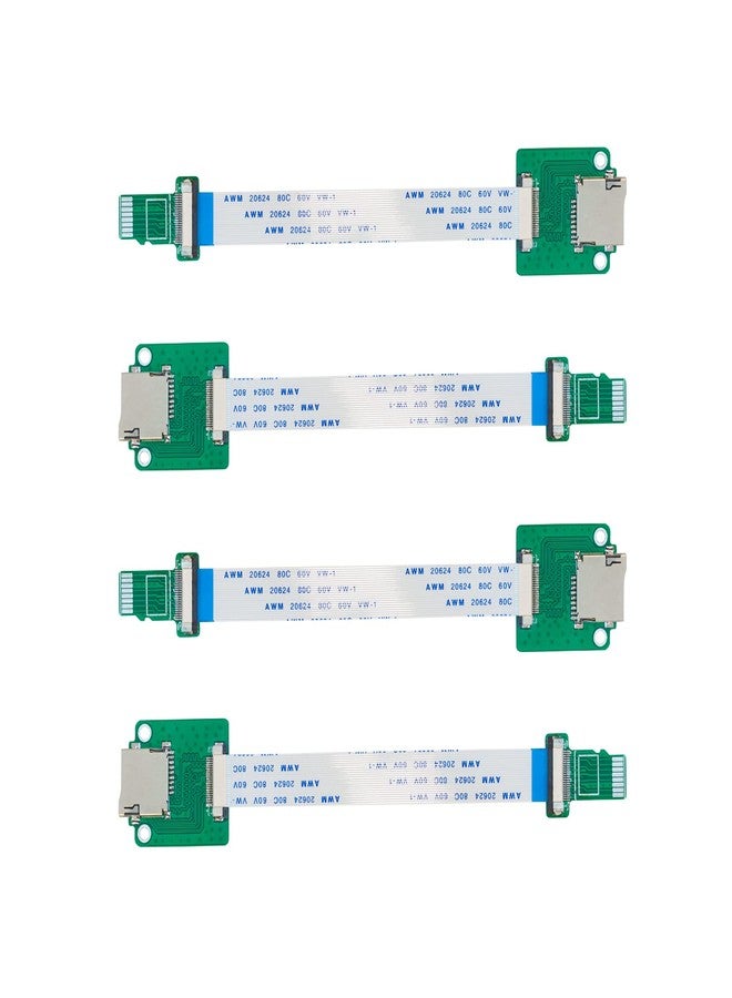 UCTRONICS Micro SD to Micro SD Card Male to Female Flexible Extender, 15cm/5.9in Micro SD Card Extension Cable Adapter Compatible with Raspberry Pi, Arduino, and 3D Printer, 4 Pack - Image 1