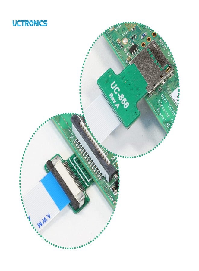 UCTRONICS Micro SD to Micro SD Card Male to Female Flexible Extender, 15cm/5.9in Micro SD Card Extension Cable Adapter Compatible with Raspberry Pi, Arduino, and 3D Printer, 4 Pack - Image 3