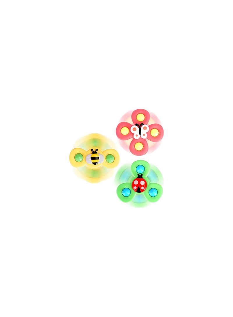 New 3PCS Suction cup spinner toys for 1 2 Year old boys Spinning top baby toys 12 18 months First birthday baby gifts for 1 Year old girls Sensory toys for toddlers 1 3 