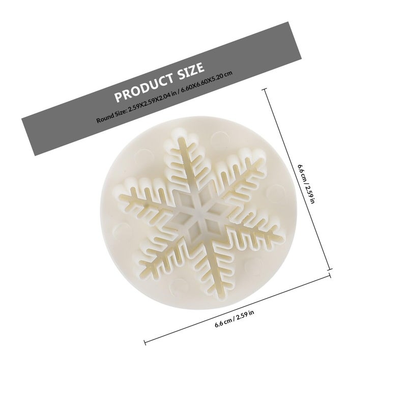 9Pcs Snowflake Cookie Cutters Plunger Molds Baking Tools Set For DIY Biscuits Cake Decoration - Image 3
