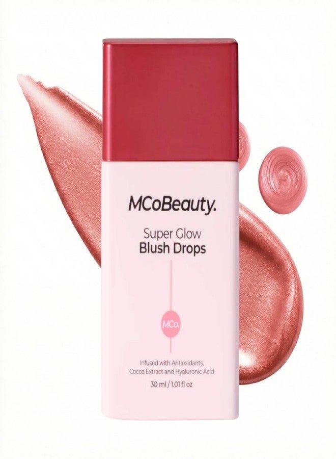 MCoBeauty Super Glow Drops Bottle, Pink, Luminous & Radiant, Bath Accessories, Vegan, Cruelty Free - Image 1
