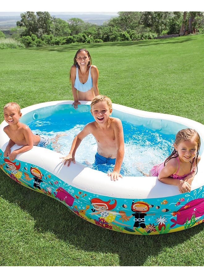 INTEX Swim Center Inflatable Paradise Seaside Swimming Pool Multi Colour 56490 - Image 3
