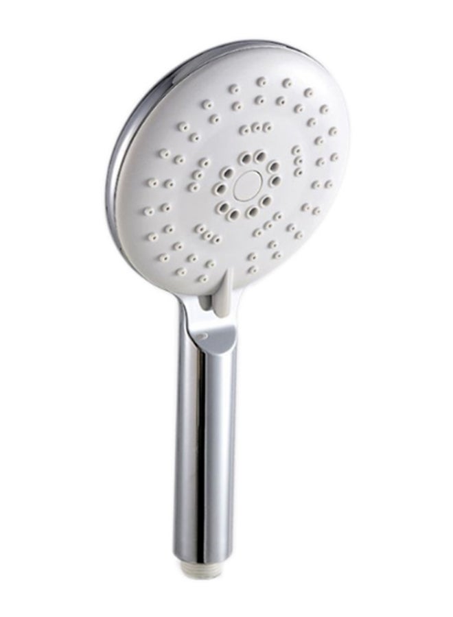Handheld Shower Head Silver/White 10.7 x 23.6cm