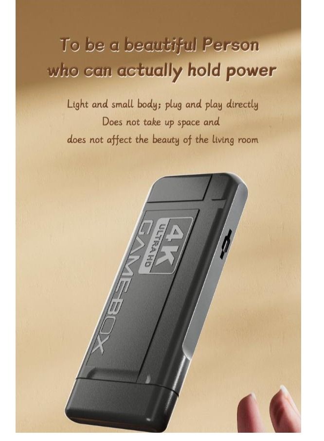 4K HD video game console, dual 2.4G wireless controllers, plug-and-play video game stick, built-in 15,000 games, retro handheld game console - Image 3