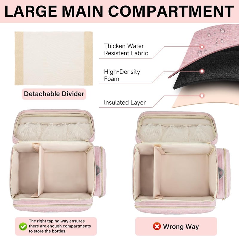 Jaffzora Pink Breast Pump Bag - Image 2