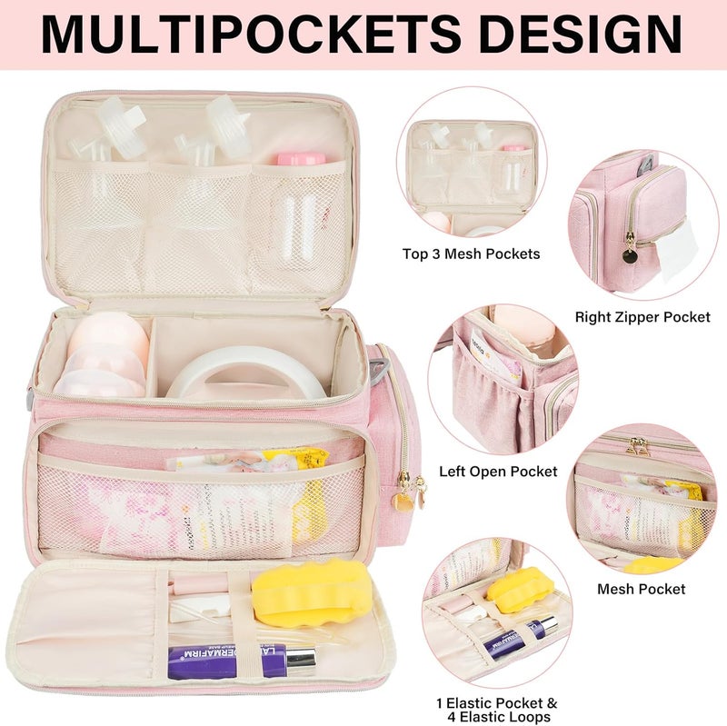 Jaffzora Pink Breast Pump Bag - Image 3