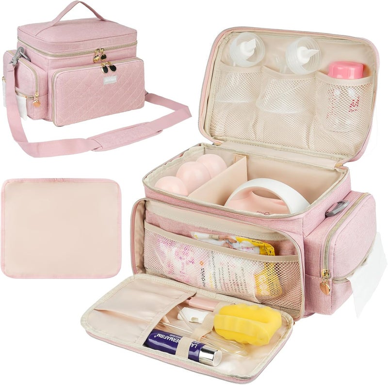 Jaffzora Pink Breast Pump Bag - Image 1