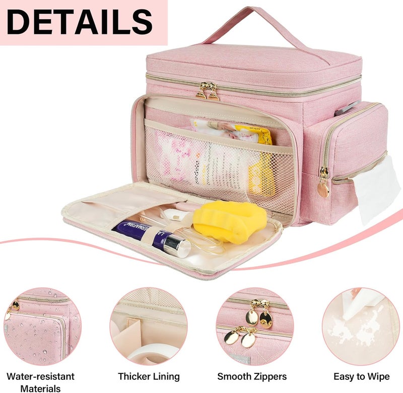 Jaffzora Pink Breast Pump Bag - Image 4